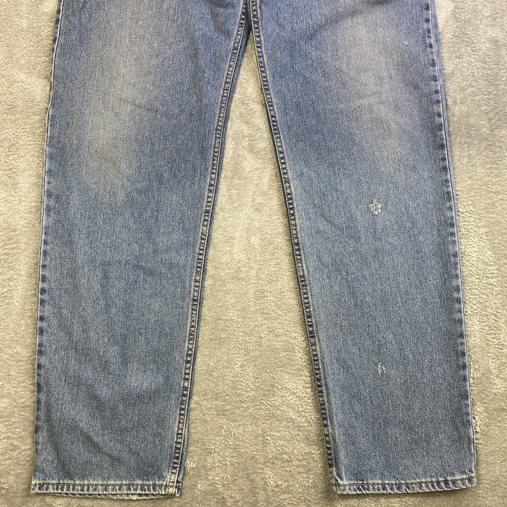 Levis 550 Jeans Men 42x36 Blue Relaxed Fit Tapered 100% Cotton Distressed y2k - Picture 3 of 16